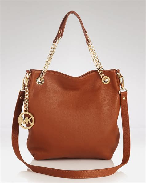 michael kors leather chain tote shoulder bag|Michael Kors shoulder bag sale.